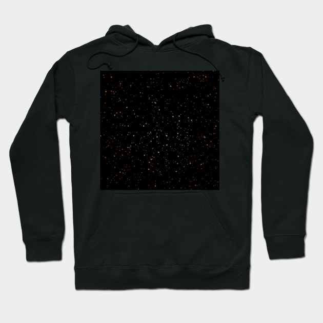 Subtle Orange Starscape Hoodie by MOULE